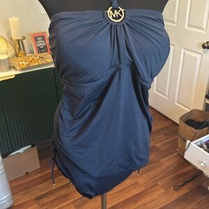 Michael Kors Navy Blue 2PC Swimsuit  (C01)